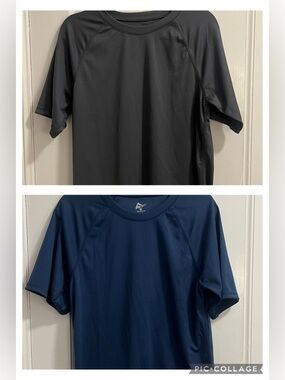 Kanu Surf Men’s Size Small Swim Tees Tops Blue & Gray